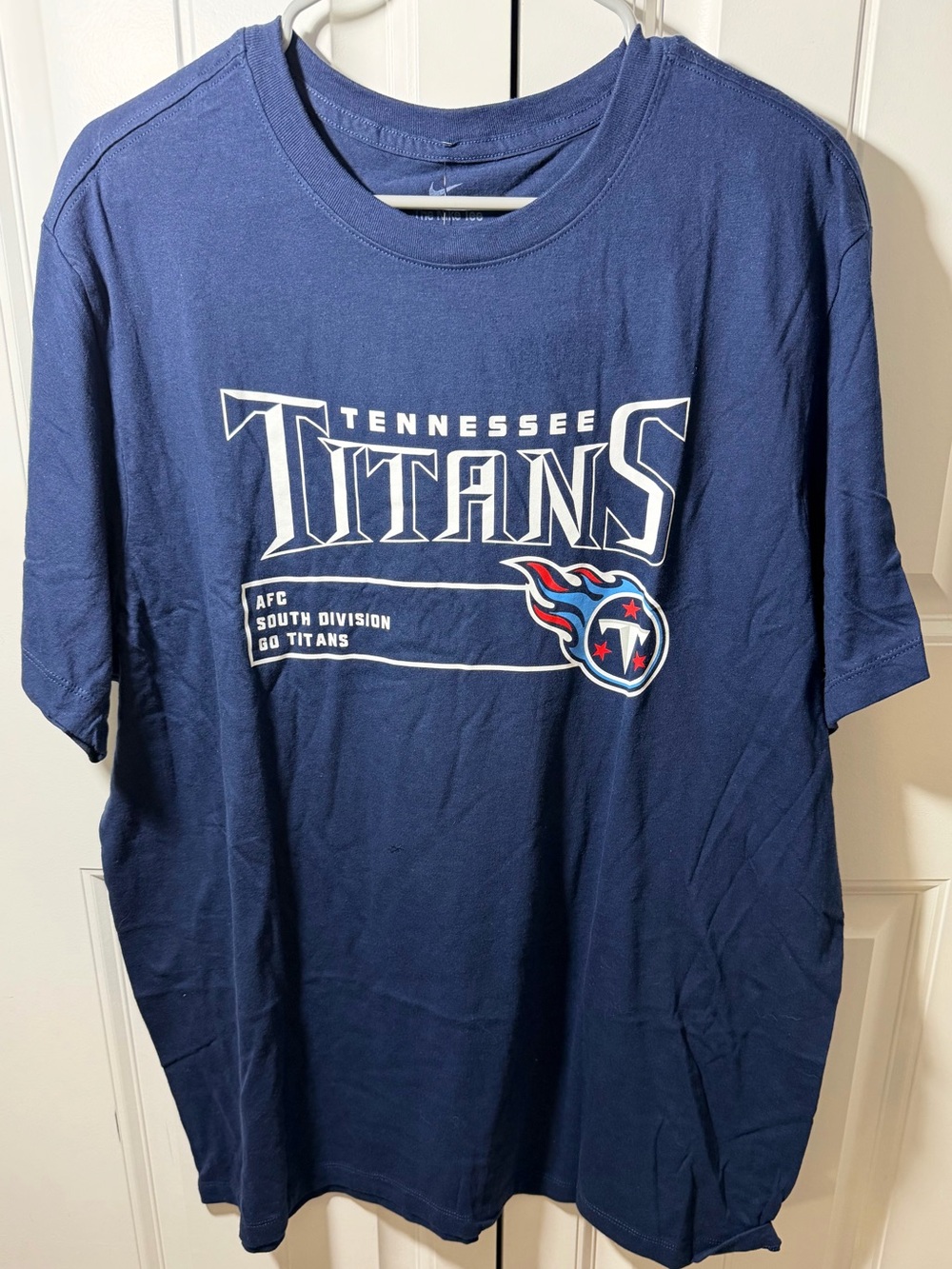 Nike Tennessee Titans T Shirt Mens XL Navy NFL Team Apparel Graphic Tee NWT